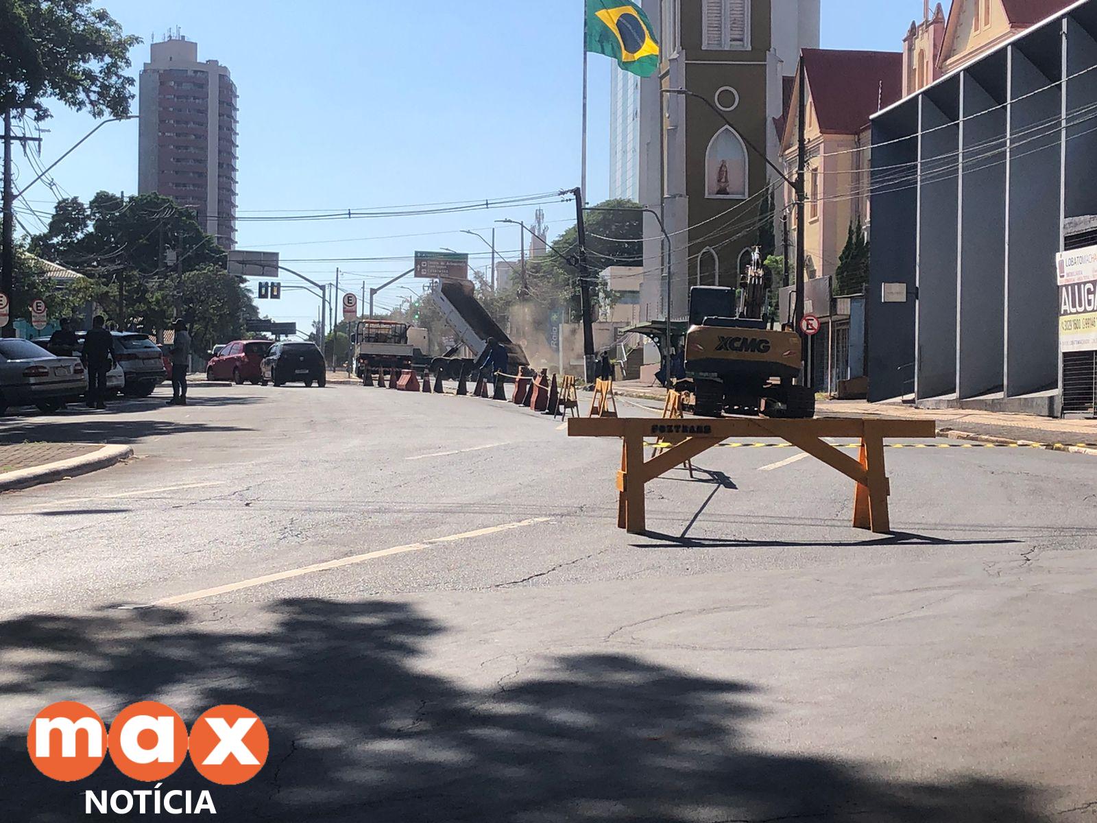 Interdição temporária na avenida Jorge Schimmelpfeng