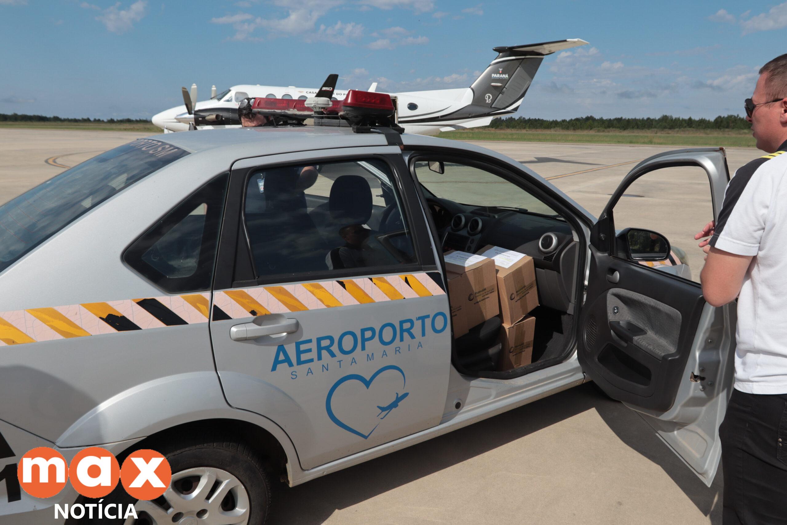 Avião da Casa Militar leva alimento especial para crianças internadas no Rio Grande do Sul