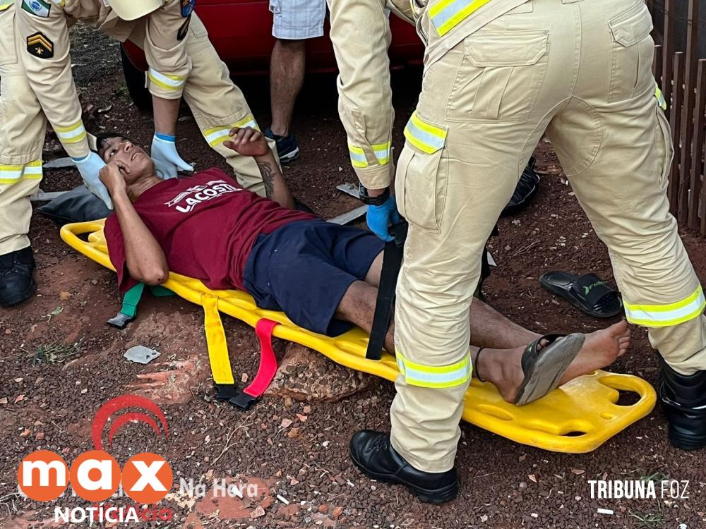 Siate socorre homem que caiu do telhado na Vila Brás