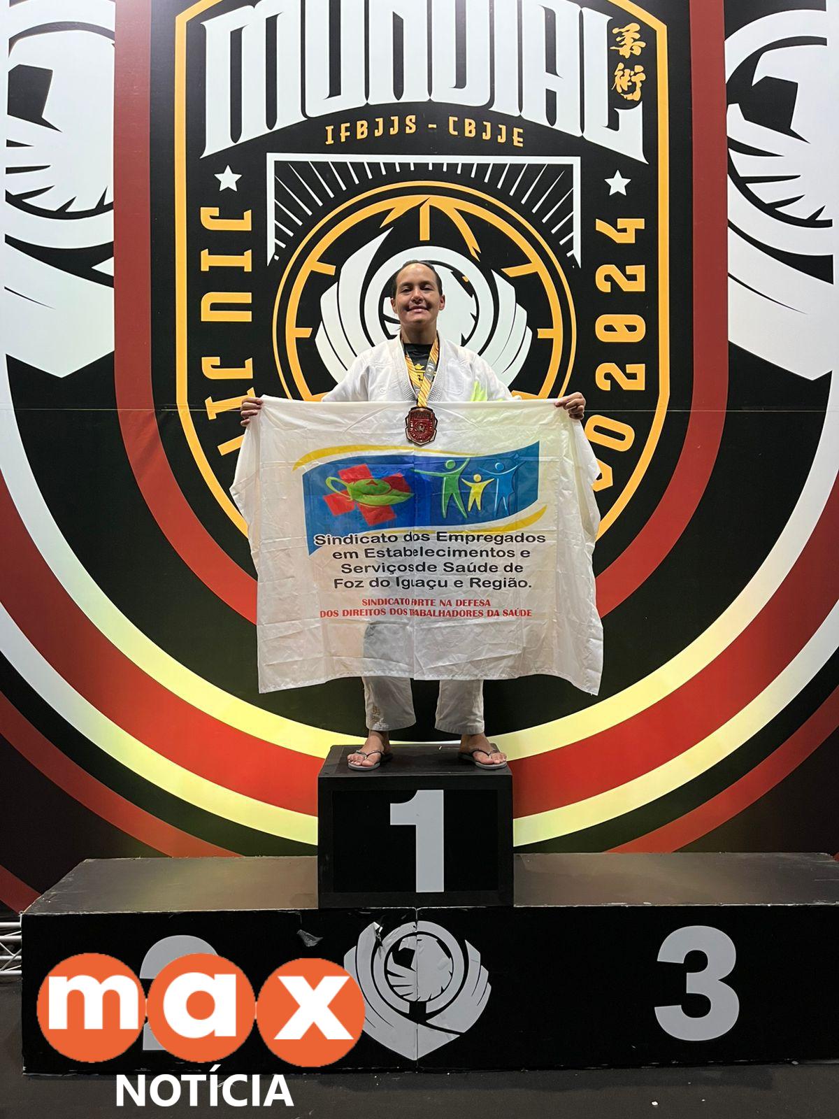 Profissional de Enfermagem e atleta: Monica Sarnoski conquista medalha no Mundial de Jiu-Jitsu em São Paulo