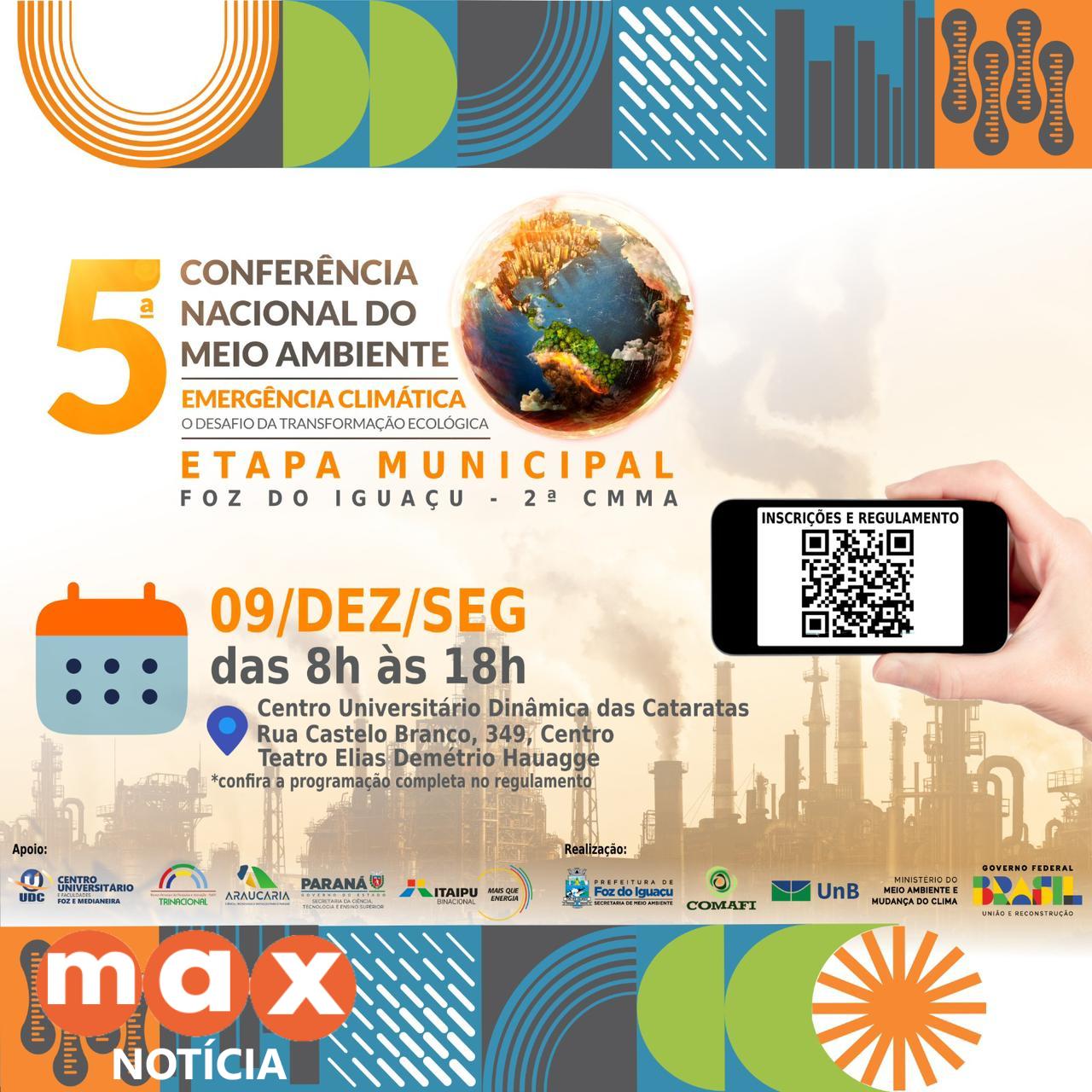 Foz do Iguaçu Promove 2ª Conferência Municipal do Meio Ambiente para Discutir Emergência Climática