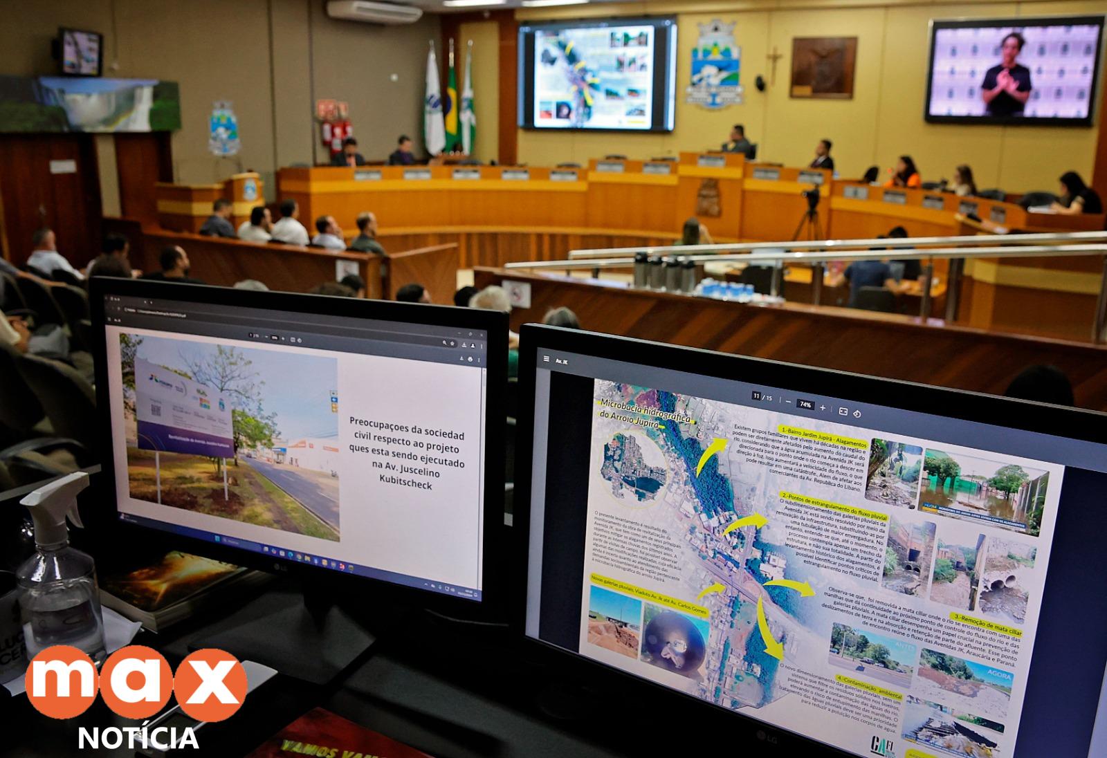 Secretários de Obras e Planejamento prestam esclarecimentos sobre as obras da Av. JK