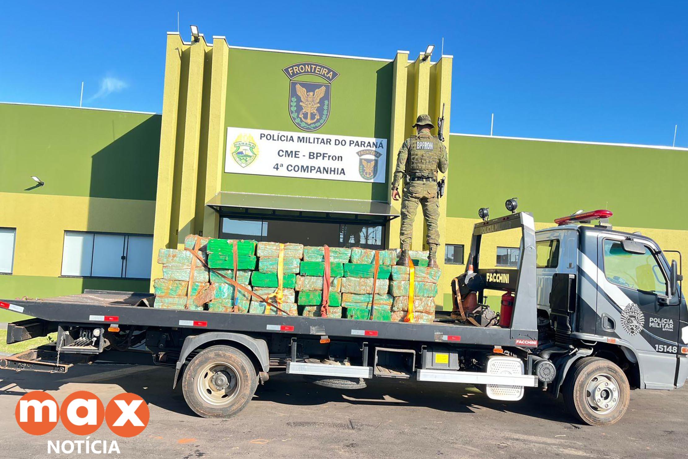 PMPR apreende mais de meia tonelada de crack e 3 toneladas de maconha em Iporã