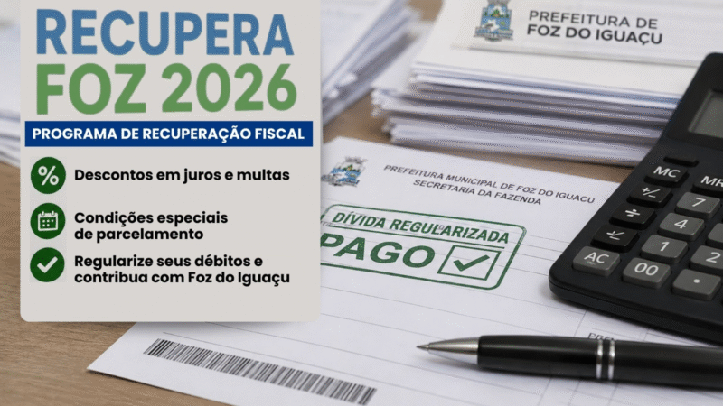 Câmara aprova RecuperaFoz 2026 para facilitar regularização de dívidas com o Município