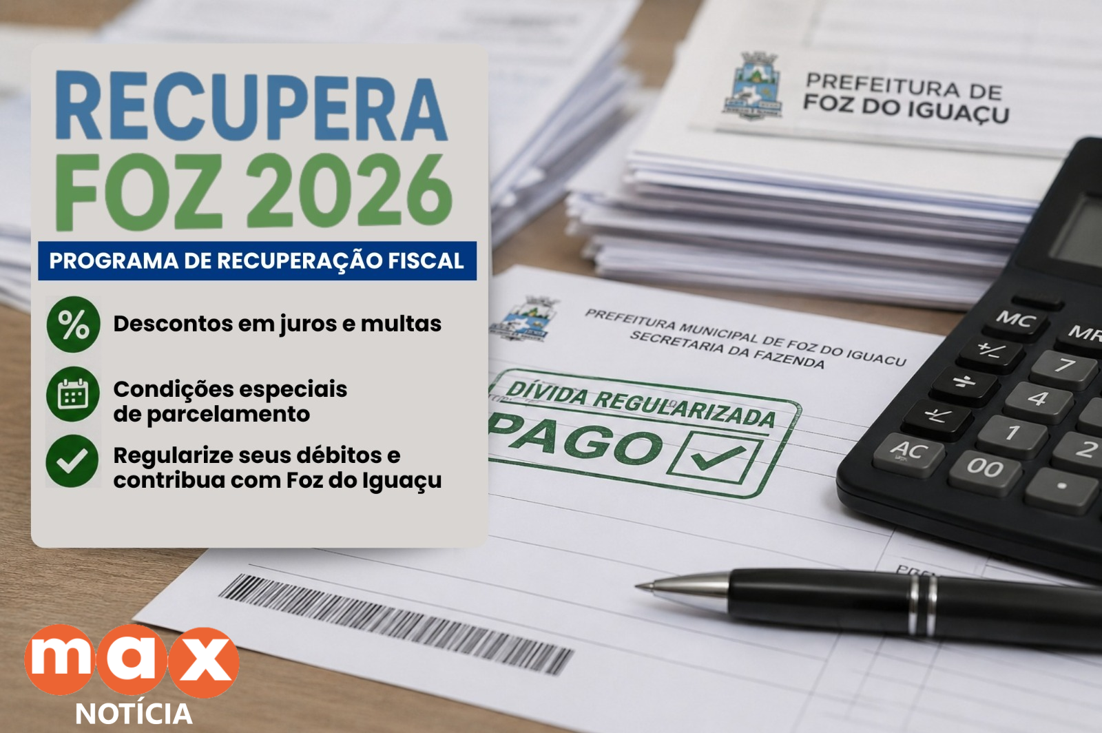 Câmara aprova RecuperaFoz 2026 para facilitar regularização de dívidas com o Município