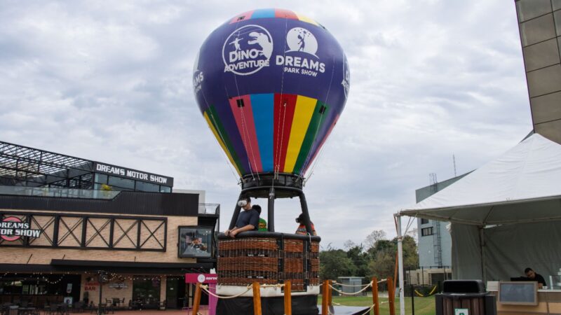 Passeio virtual de balão é a nova atração do Dreams Park Show
