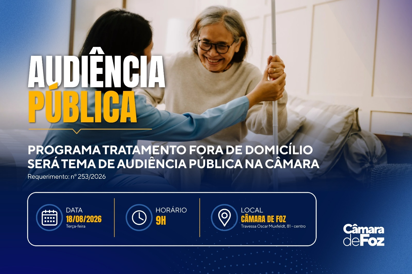 Audiência pública vai discutir melhorias no Programa Tratamento Fora de Domicílio