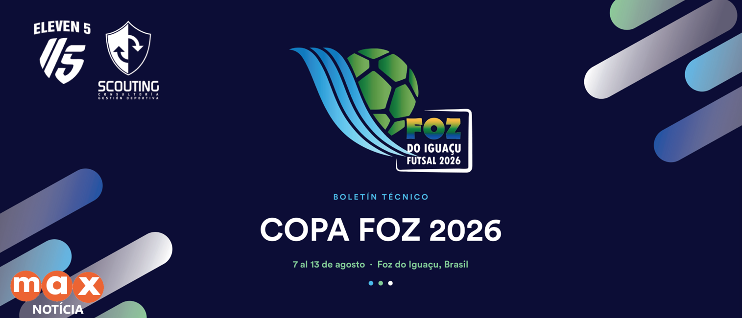 Começa nesta sexta-feira (7) a Copa Foz do Iguaçu Futsal 2026 com equipes de quatro países
