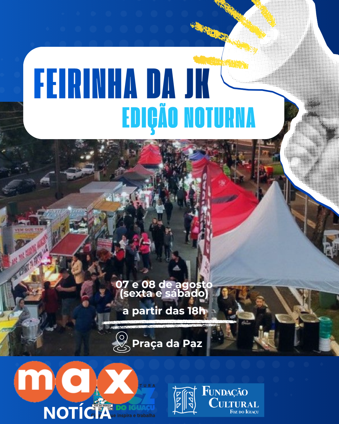 Feirinha da JK terá programação noturna na sexta (07) e sábado (08)