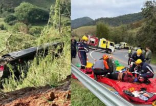 Acidente com ônibus deixa cinco mortos em rodovia de Cruzeiro, SP