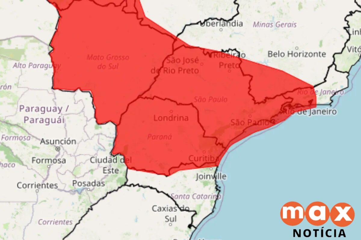 Paraná entra em alerta vermelho para calor extremo no fim de semana