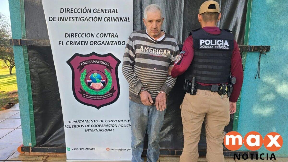 Homem foragido há mais de 25 anos por matar mulher no Paraná é preso no Paraguai