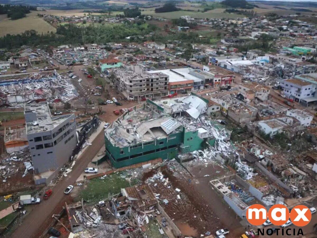 Investigação apura desvios de doações para vítimas de tornado que destruiu 90% de cidade do Paraná