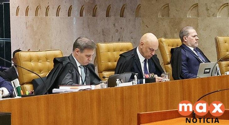 Moraes e Mendonça ficam lado a lado em sessão do STF que analisa crise do Banco Master