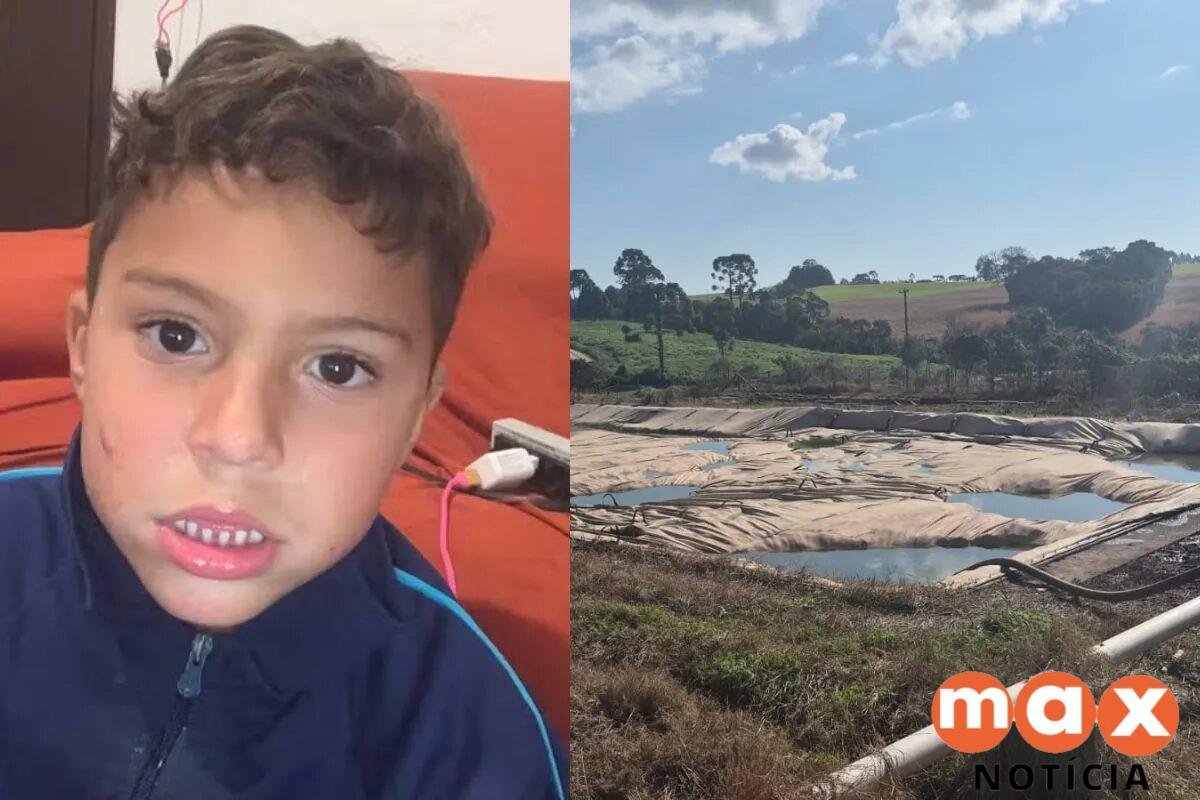 Morte de menino autista no Paraná: polícia conclui que queda da criança em tanque para decomposição de resíduos foi acidente e arquiva o caso