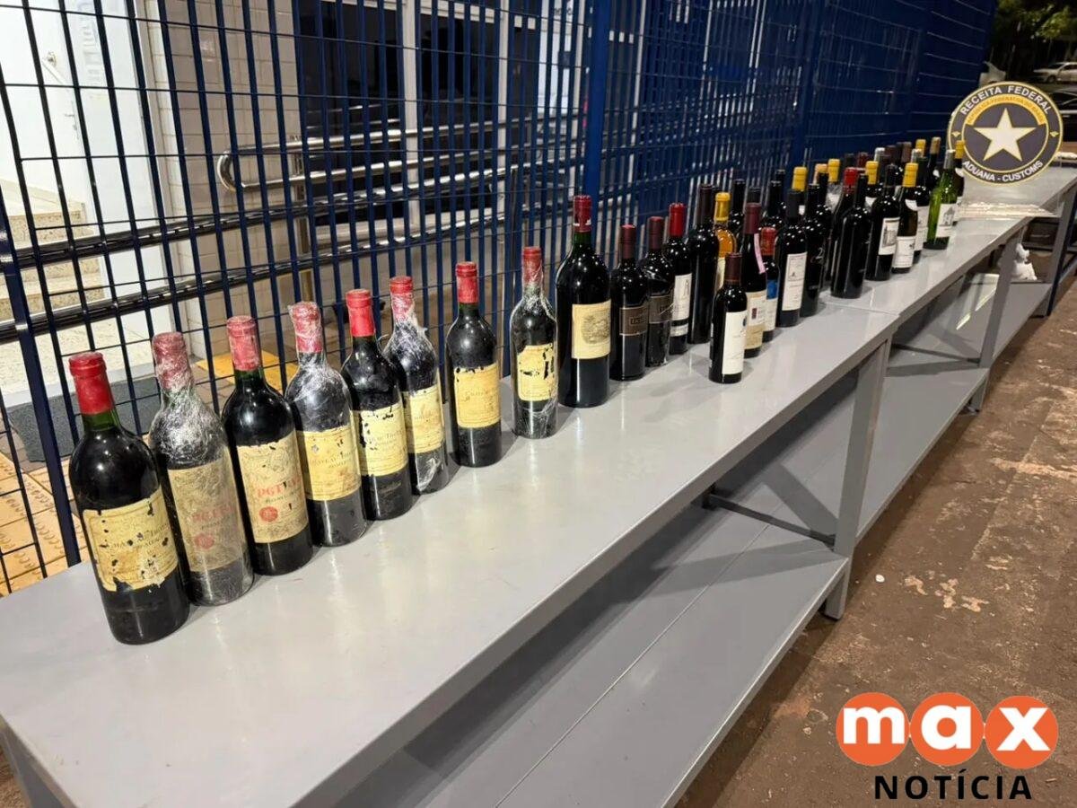 Receita Federal apreende vinhos raros estimados em meio milhão sem documentação adequada no Paraná