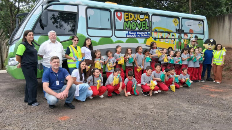 Detran-PR realiza ação de educação no trânsito para crianças