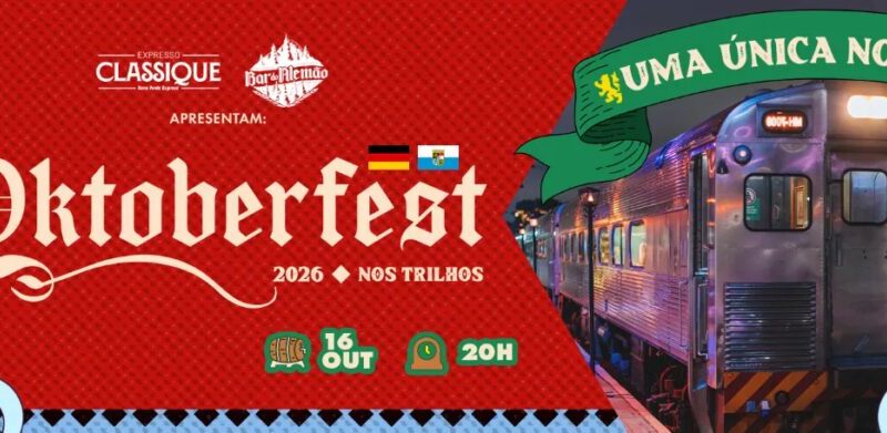 Oktoberfest em Curitiba: trem de luxo terá jantar alemão