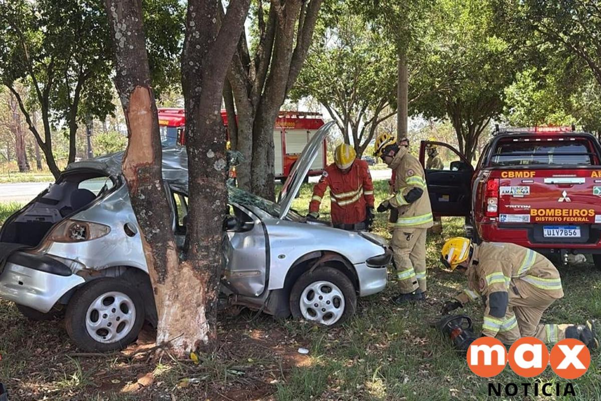 Acidente na BR-020: Motorista morre após batida em árvore