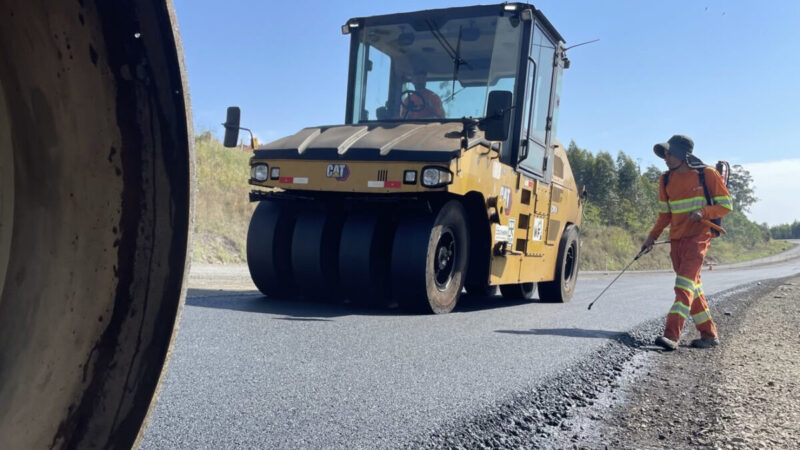 Obras na PR-160 entre Imbaú e Reserva atingem 22%