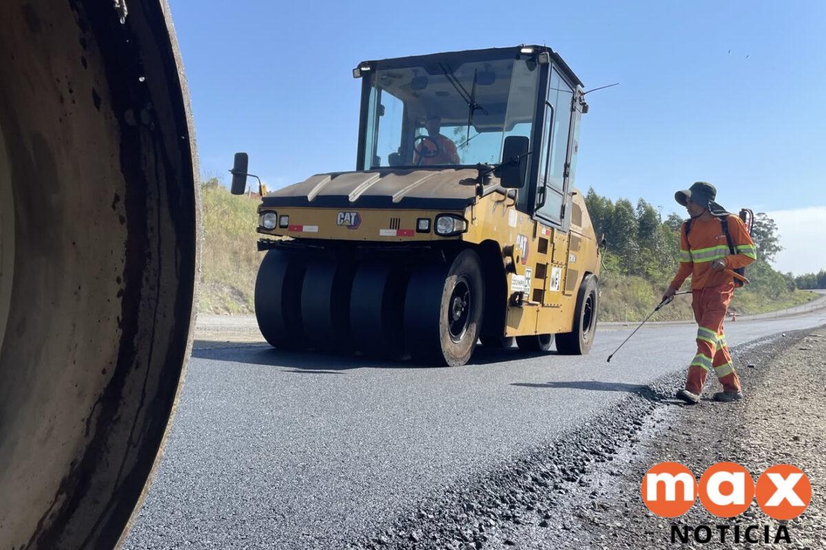 Obras na PR-160 entre Imbaú e Reserva atingem 22%