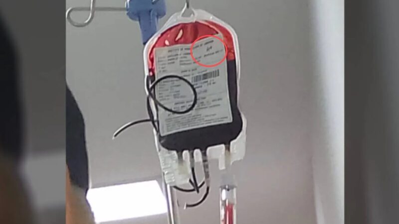 Paciente vai para UTI após erro em transfusão de sangue no PR