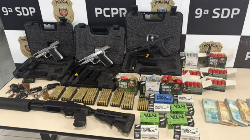 Operação da PCPR apreende R$ 48 mil, armas e barcos em fraude