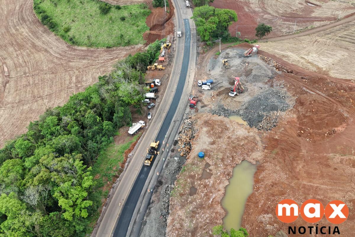 Obras nas rodovias entre Beltrão e Dois Vizinhos atingem 27%