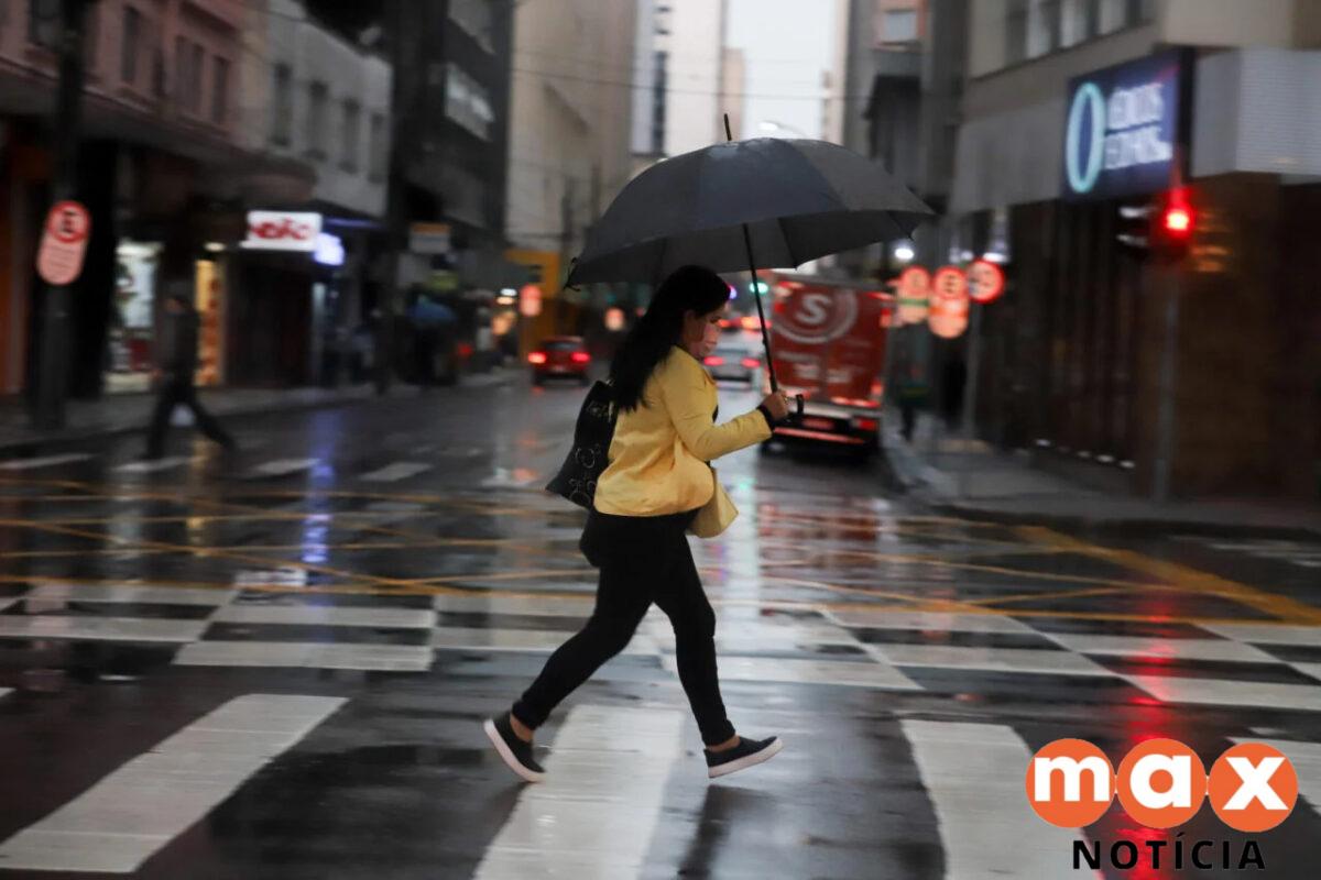 Calor e chuva forte marcam o feriado no Paraná