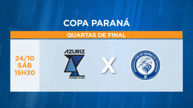 Copa Paraná: TV Paraná Turismo transmite Azuriz x Foz ao vivo