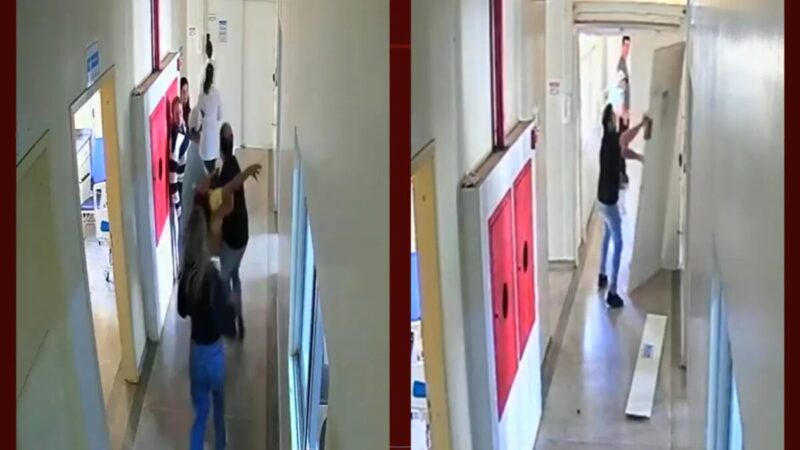 Vice-prefeito quebra porta de hospital no PR após socorrer paciente