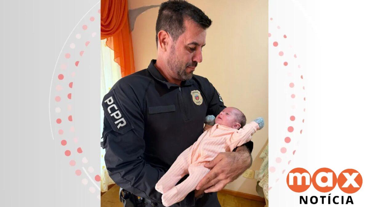 Policial de folga salva bebê prematura de engasgo no Paraná