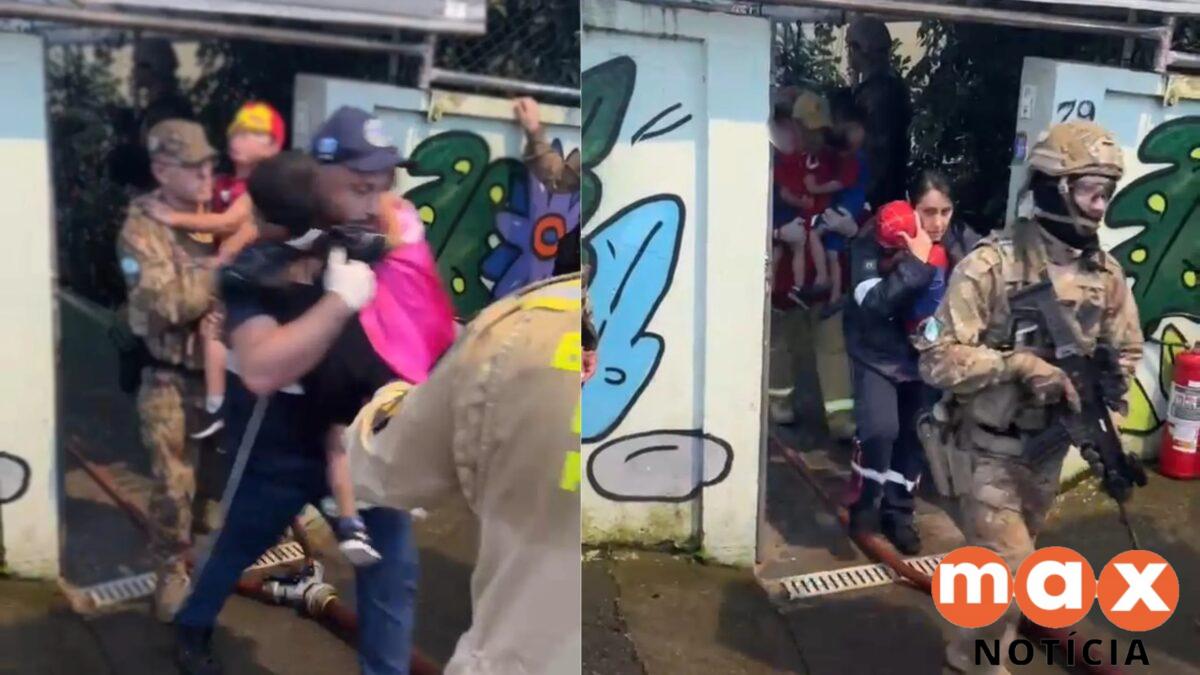 Crianças reféns em creche de Curitiba são resgatadas